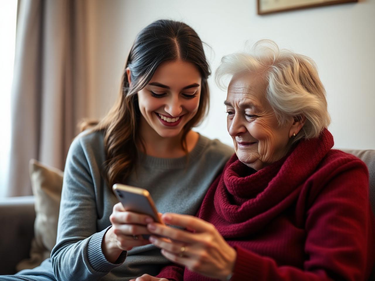 Family member viewing live trip tracking on a phone